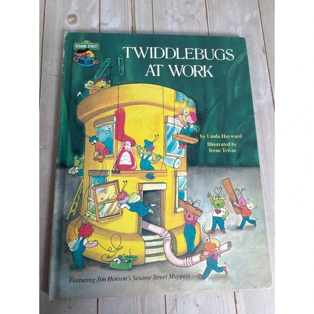 Vintage Sesame Street Book Club Lot 8 Big Bird Farm Pet Zoo‎ Learning 1980s
